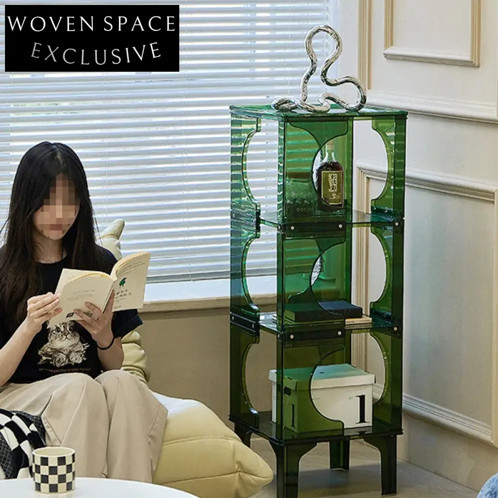 Modern Acrylic Multi-Height Storage Cabinet for Home Office Living Room