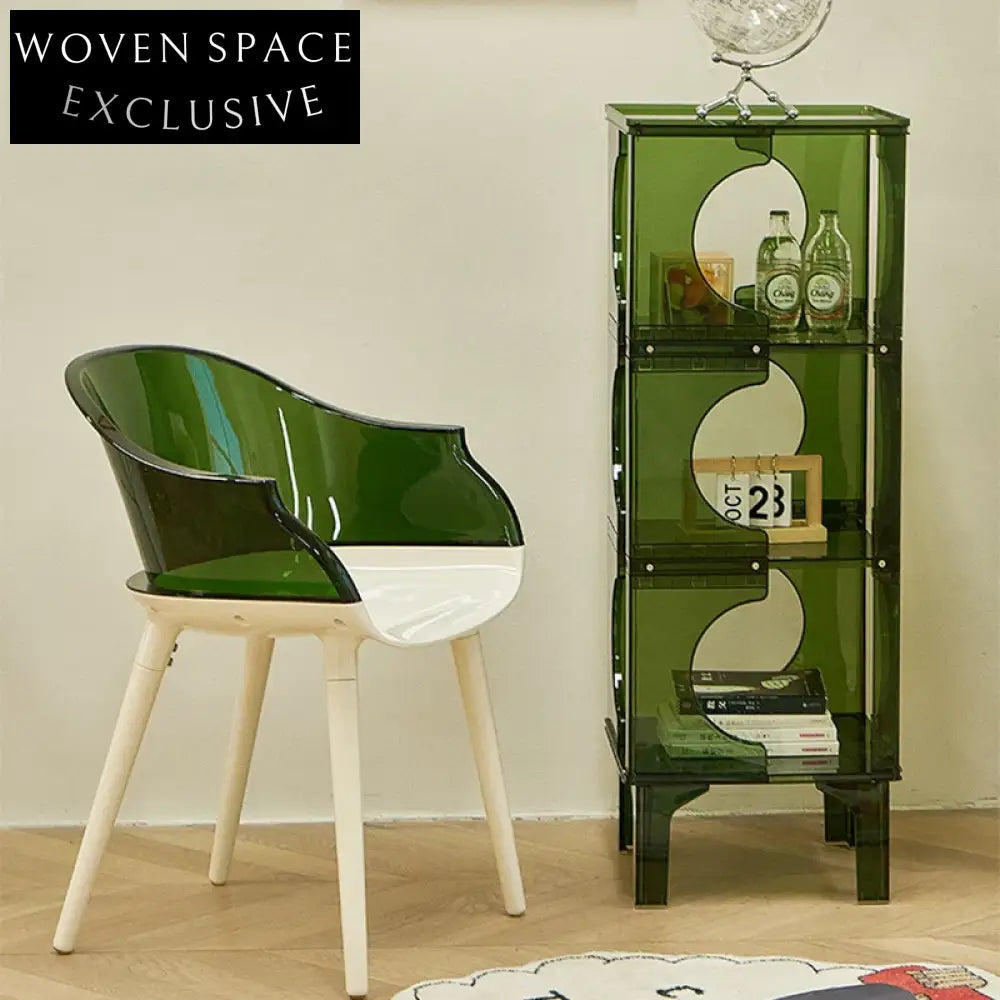 Modern Acrylic Multi-Height Storage Cabinet for Home Office Living Room