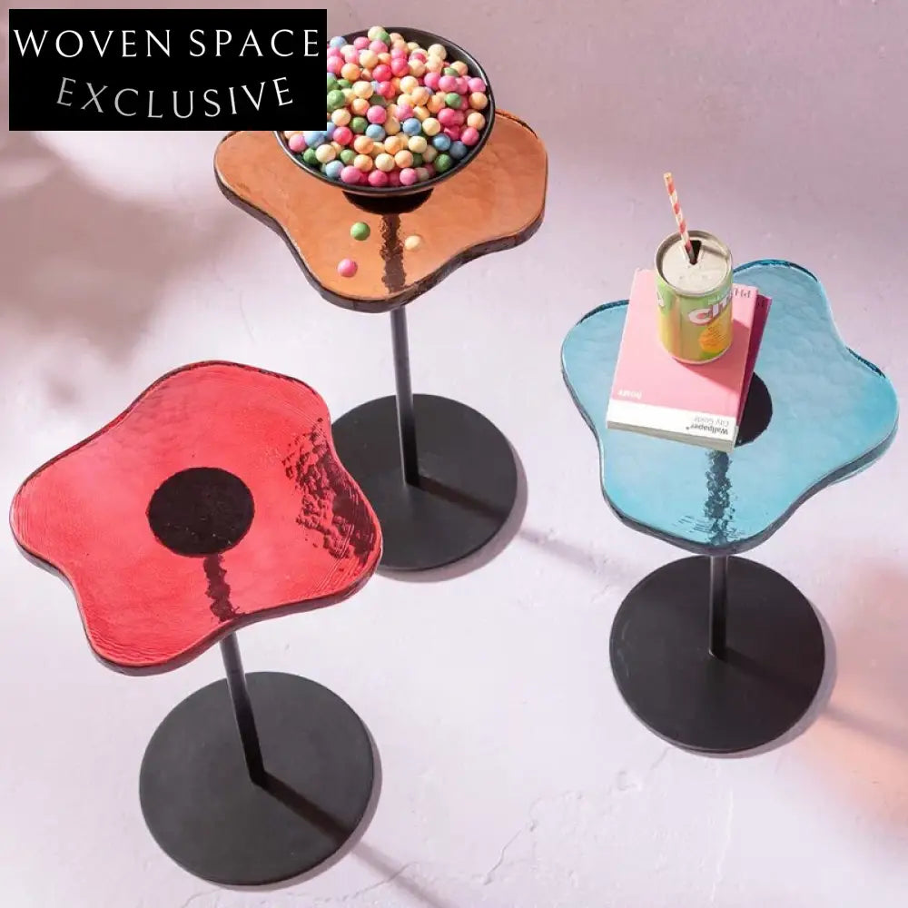 Modern Acrylic Rainbow Glass Top Coffee Table for Vibrant Home Decor