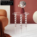 Modern Acrylic Transparent Coffee Table with Unique Raindrop Legs for Living Space