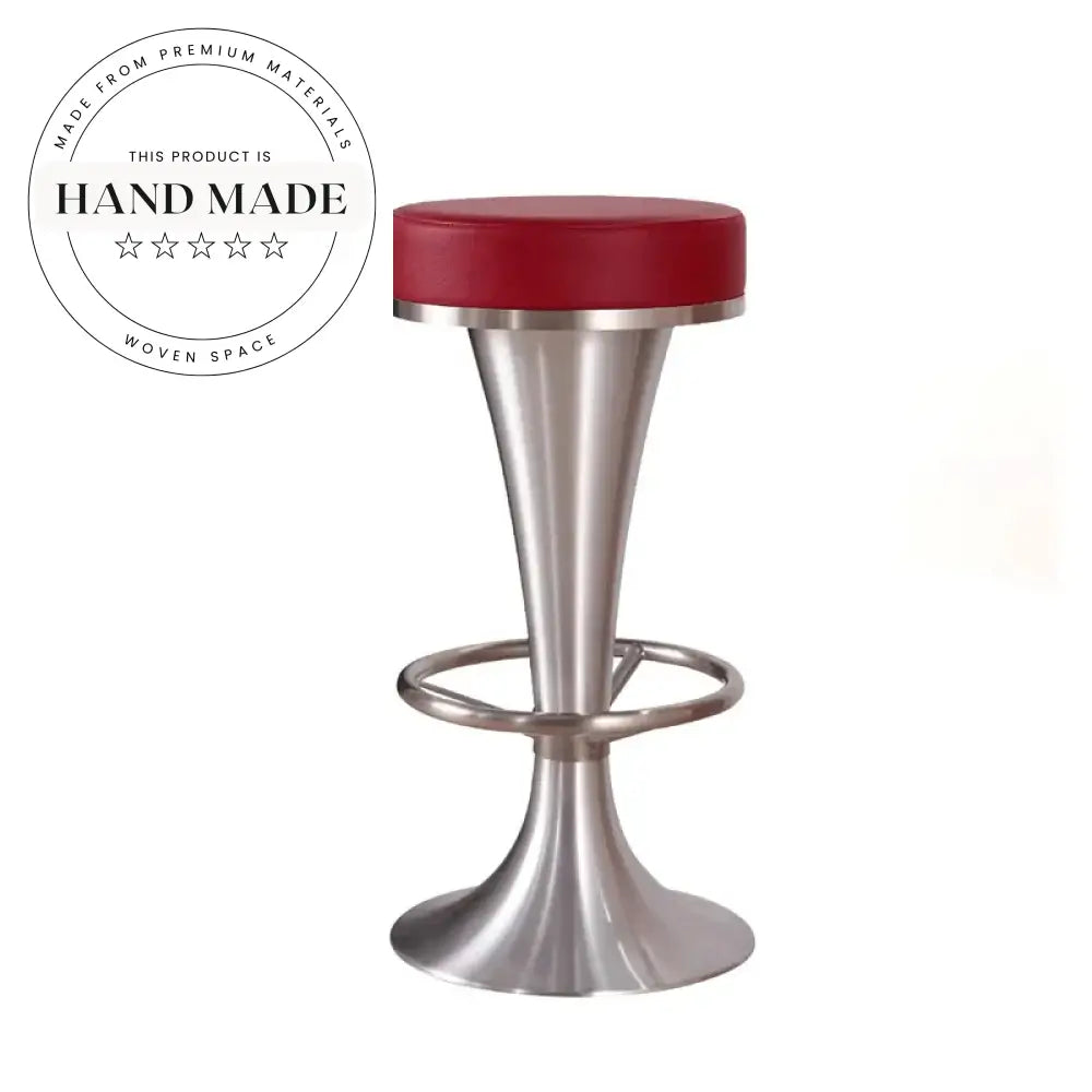 Modern Adjustable Leather Swivel Barstool for Kitchen Island & Home Bar Dining
