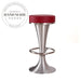 Modern Adjustable Leather Swivel Barstool for Kitchen Island & Home Bar Dining