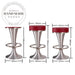 Modern Adjustable Leather Swivel Barstool for Kitchen Island & Home Bar Dining