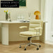 Modern Adjustable Swivel Leather Office Chair with Wheels for Home Study