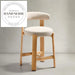 Modern Adjustable Swivel Wooden Bar Stool for Kitchen, Home Bar, Club Dining