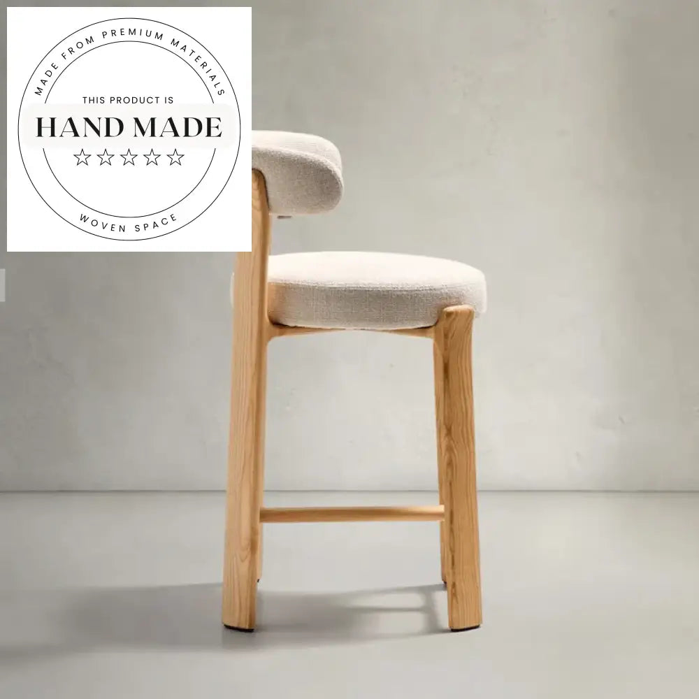 Modern Adjustable Swivel Wooden Bar Stool for Kitchen, Home Bar, Club Dining