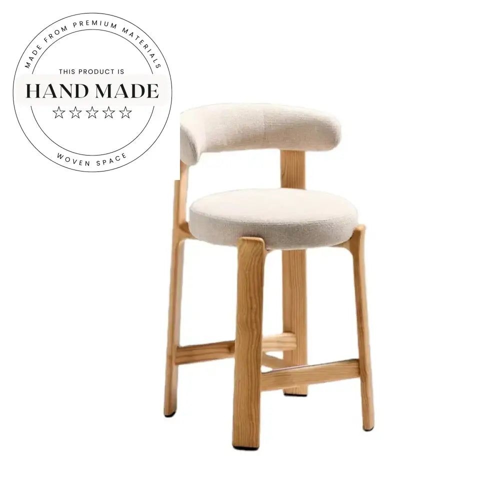 Modern Adjustable Swivel Wooden Bar Stool for Kitchen, Home Bar, Club Dining