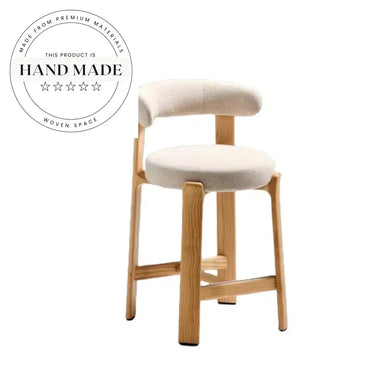 Modern Adjustable Swivel Wooden Bar Stool for Kitchen, Home Bar, Club Dining