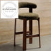 Modern Adjustable Swivel Wooden Bar Stool for Kitchen, Home Bar, Club Dining