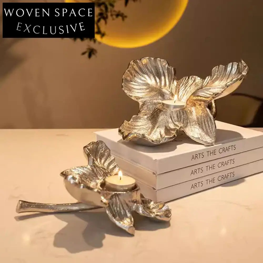 Modern Aluminum Flower Wedding Decor Candle Holder Metal Stand for Events