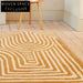 Modern American Style Artistic Handmade Polyester Geometric Living Room Area Rug