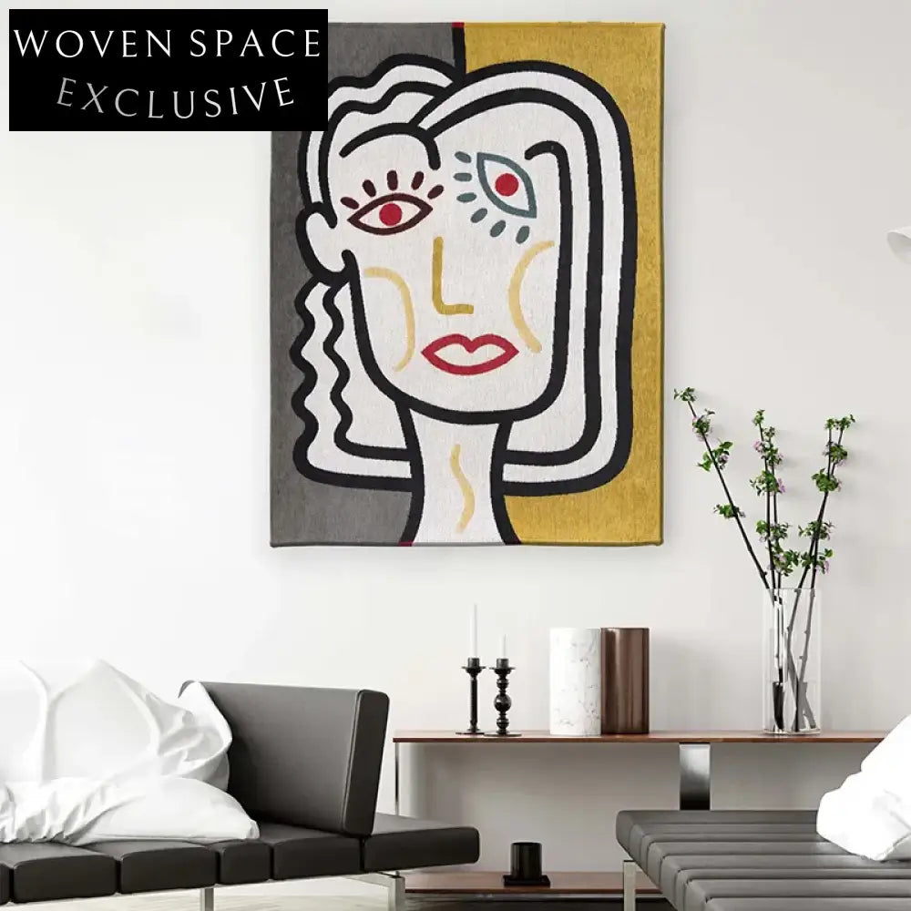 Modern American Style Artistic Polyester Area Rug for Custom Living Room Decor