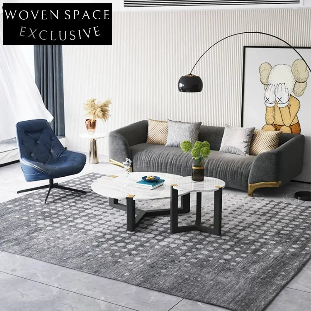 Modern American Style Three-Seater Fabric Sofa for Ultimate Living Room Comfort