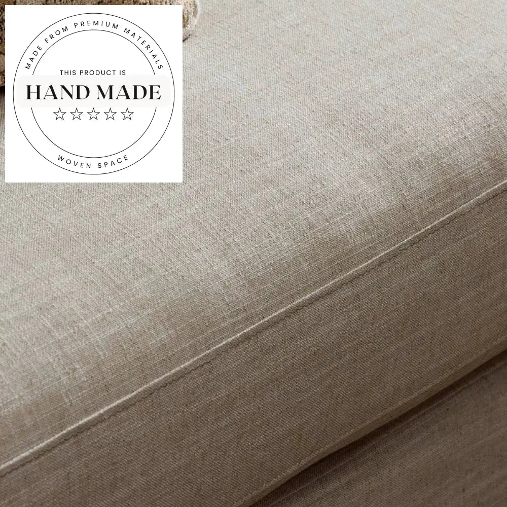 Modern American Tufted Linen Resort Style Sectional Sofa