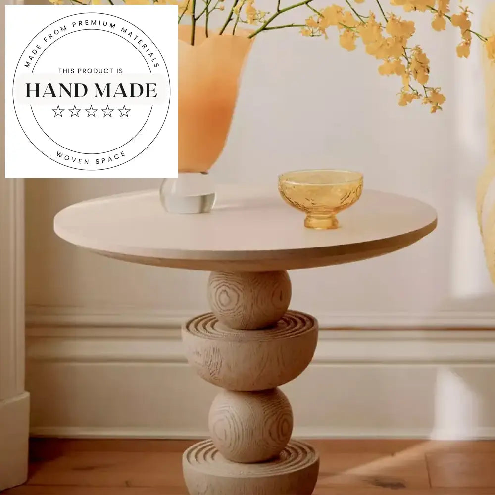 Modern Antique Solid Wood Balcony Lounge Decorative Side Table