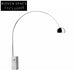 Modern Arc Floor Lamp with Elegant Marble Base, Metal Frame, Round Shade for Living Room