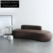 Modern Arc-Shape Three-Seater Cobblestone Design Office Sofa
