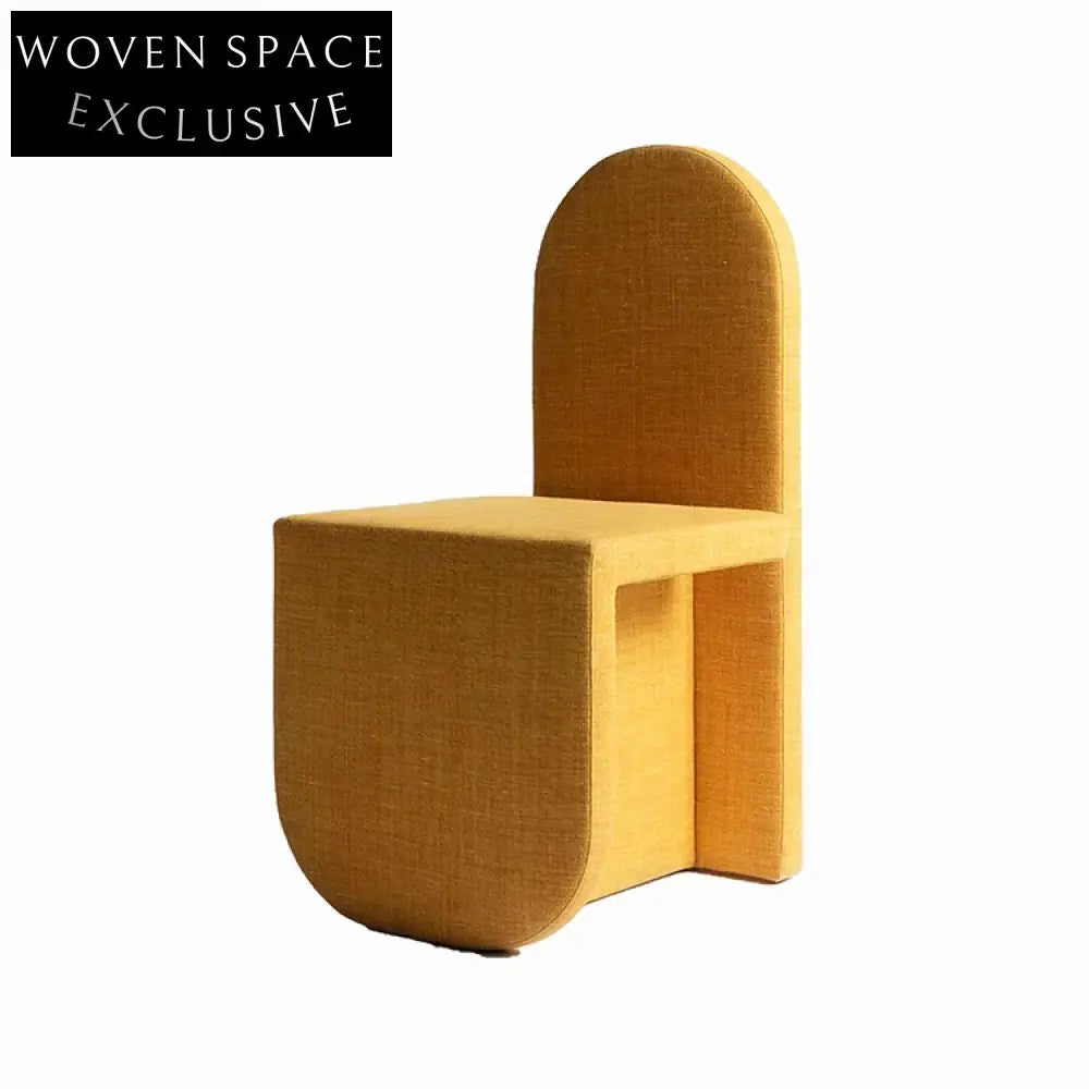 Modern Arc Velvet Dining Chair: Upholstered Green Fabric, Elegant Restaurant Home Seating