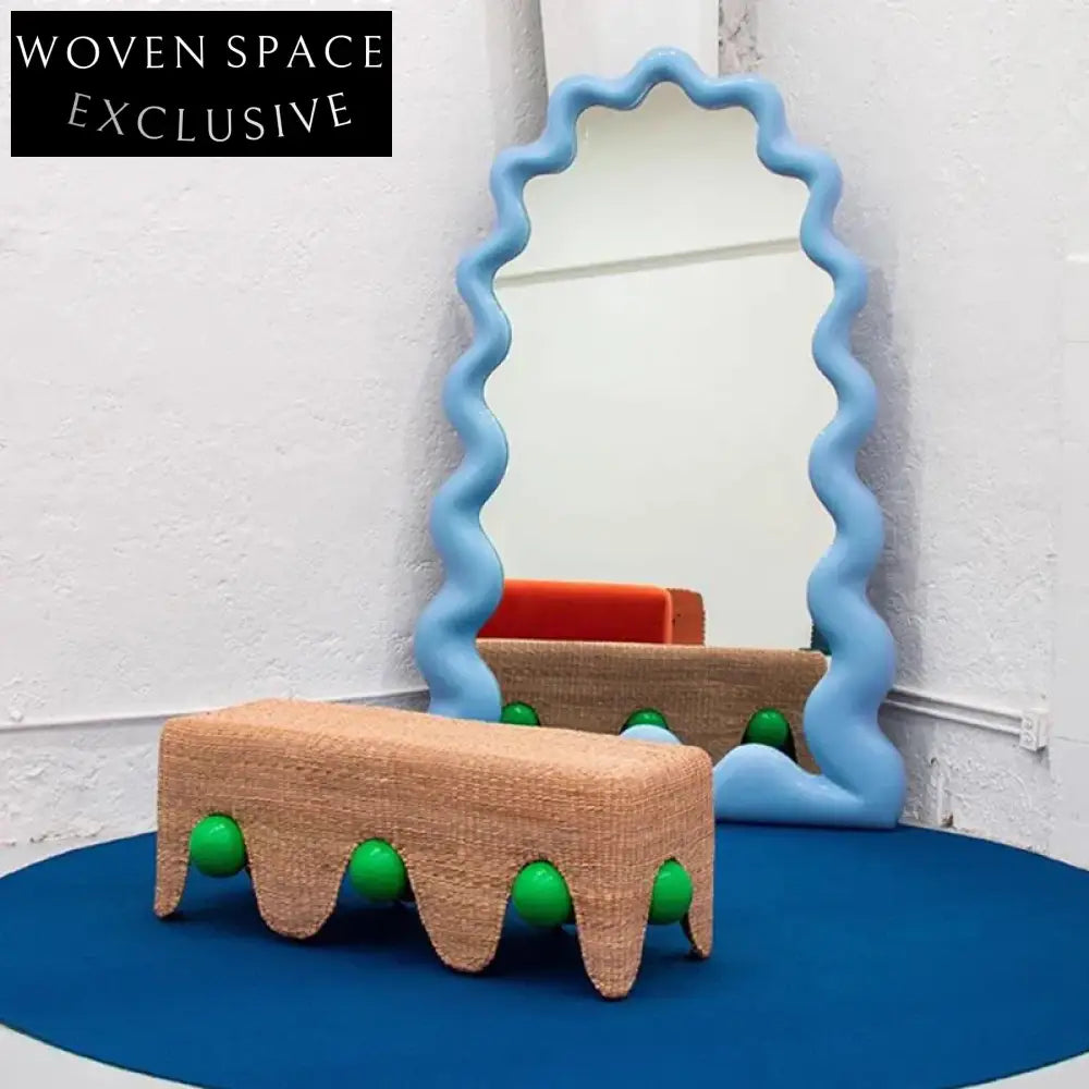 Modern Arch Full-Length Floor Mirror Solid Wood Frame Dressing Room Accent