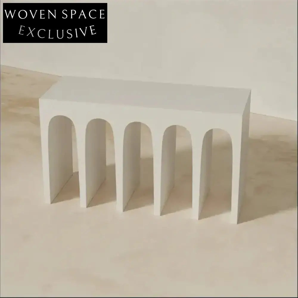 Modern Arched Wood Console Table with Unique Design for Elegant Home Decor