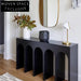 Modern Arched Wood Console Table with Unique Design for Elegant Home Decor