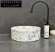 Modern Art Marble Above Counter Bathroom Vessel Sink