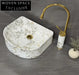 Modern Art Marble Above Counter Bathroom Vessel Sink