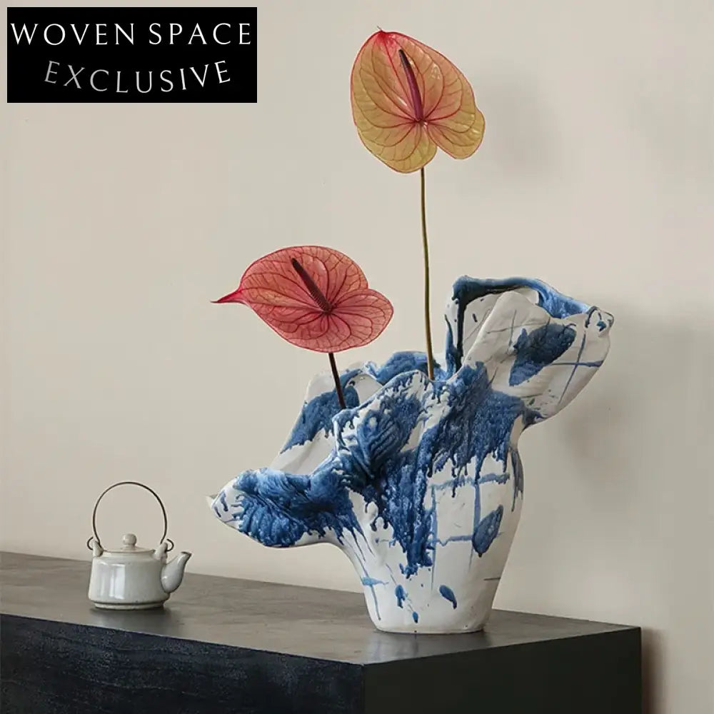 Modern Art Minimalist Ceramic Tabletop Flower Vase