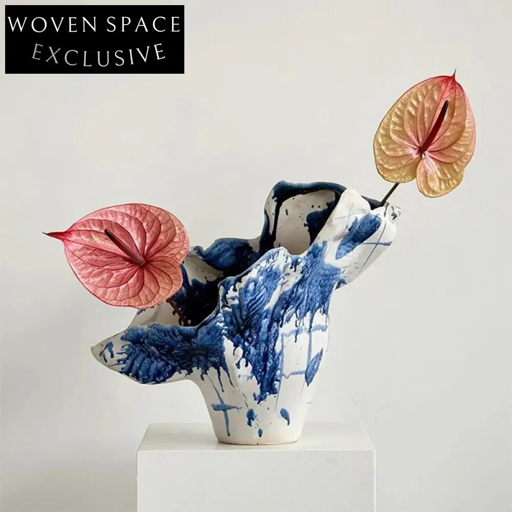 Modern Art Minimalist Ceramic Tabletop Flower Vase