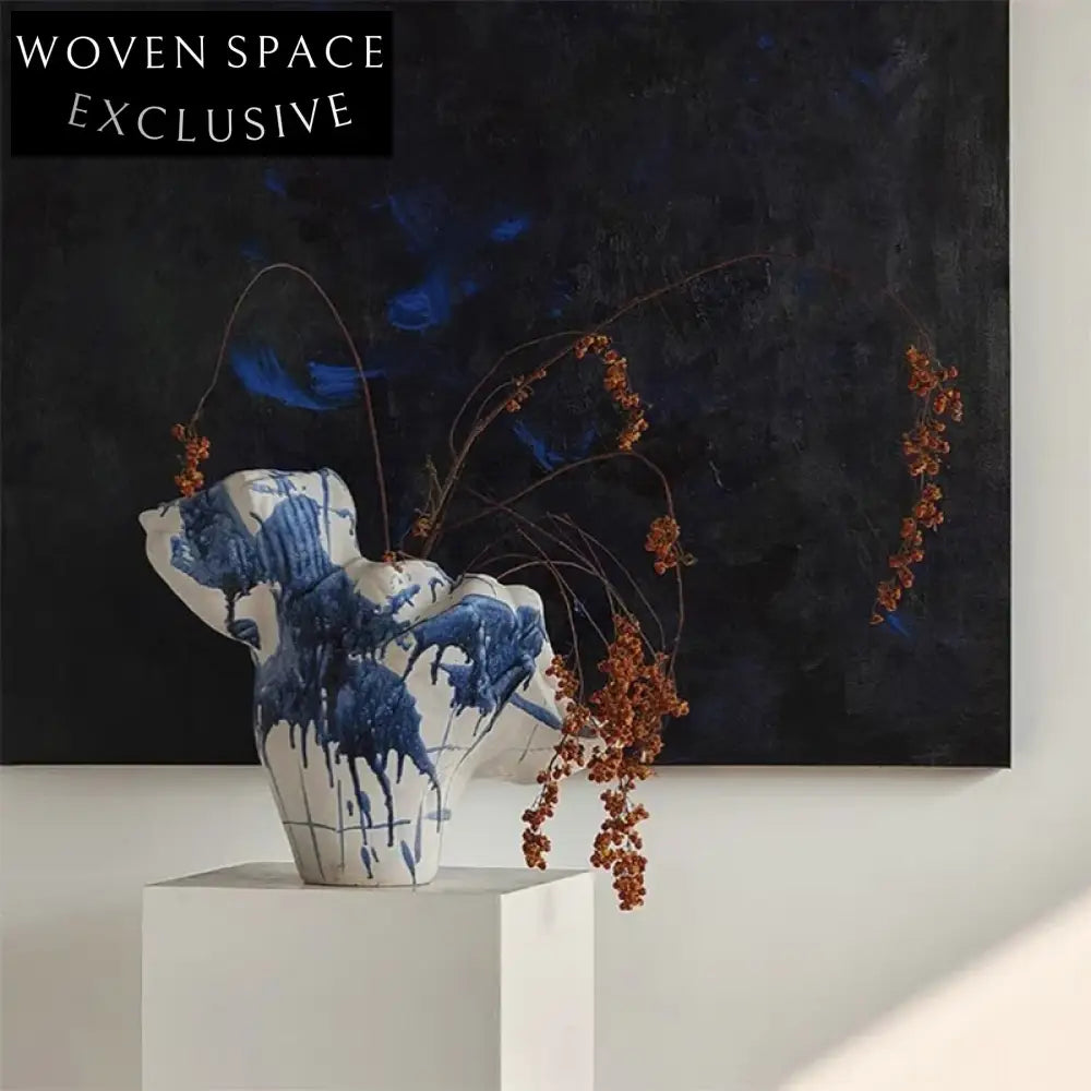 Modern Art Minimalist Ceramic Tabletop Flower Vase