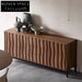 Modern Ash Wood Sideboard Buffet, Luxury Storage Cabinet for Dining Room