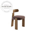 Modern Ash Wood Upholstered Nordic Back Dining Chair