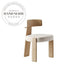 Modern Ash Wood Upholstered Nordic Back Dining Chair