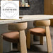 Modern Ash Wood Upholstered Nordic Back Dining Chair