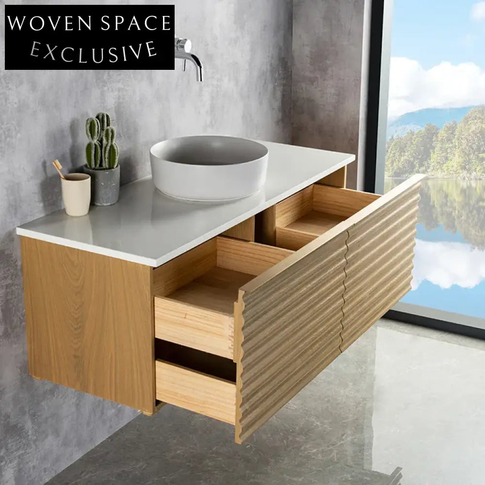 Modern Bathroom Vanity Cabinet Set with Storage & Durable Wood Construction