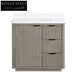 Modern Bathroom Vanity Cabinet with Integrated Sink, Premium Solid Wood Storage