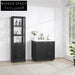 Modern Bathroom Vanity Cabinet with Integrated Sink, Premium Solid Wood Storage