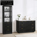 Modern Bathroom Vanity Cabinet with Integrated Sink, Premium Solid Wood Storage