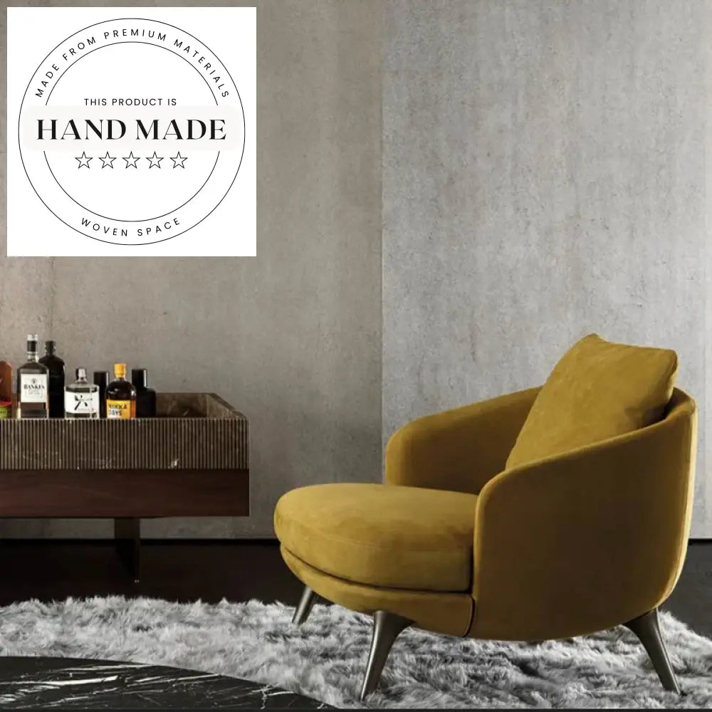 Modern Bauhaus Brown Leather Recliner Armchair for Living Room Lounge