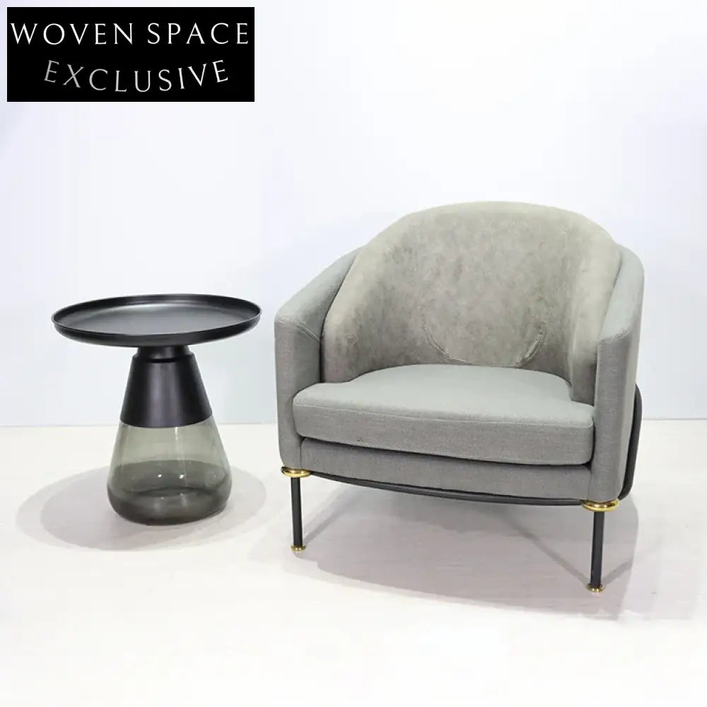 Modern Bell Glass Gold Stainless Steel Living Room Center Coffee Table Set