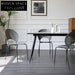 Modern Bent Plywood Dining Chair with Metal Frame for Restaurants and Cafes