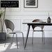 Modern Bent Plywood Dining Chair with Metal Frame for Restaurants and Cafes