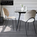 Modern Bent Plywood Dining Chair with Metal Frame for Restaurants and Cafes