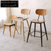Modern Bentwood Plywood Cafe Dining Chair with Sturdy Metal Frame