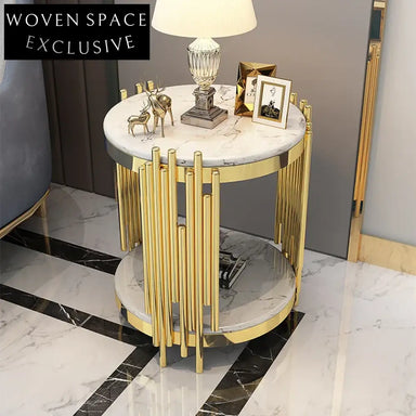 Modern Black Glass Round Luxury Living Room Coffee Table