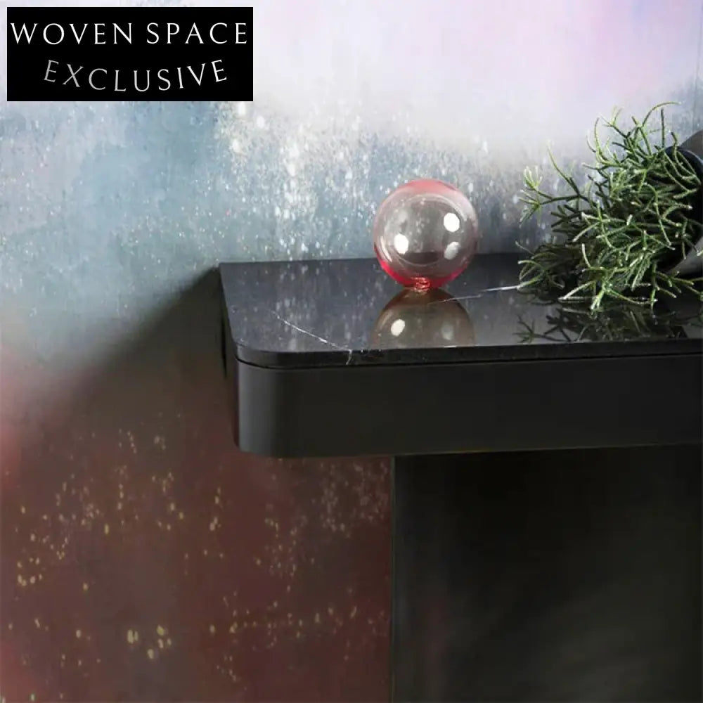 Modern Black Marble Top Gold Console Table for Entryway Living Room