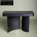 Modern Black Marble Top Gold Console Table for Entryway Living Room