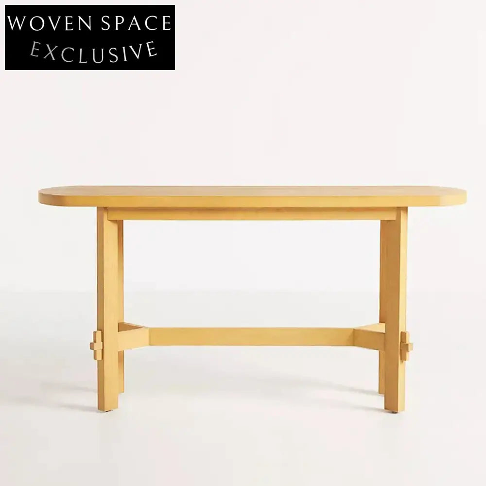 Modern Black Oak Console Table with Tapered Legs for Chic Entryway Living Room