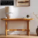 Modern Black Oak Console Table with Tapered Legs for Chic Entryway Living Room