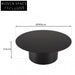 Modern Black Oak Wood Round Coffee Table for Stylish Living Rooms